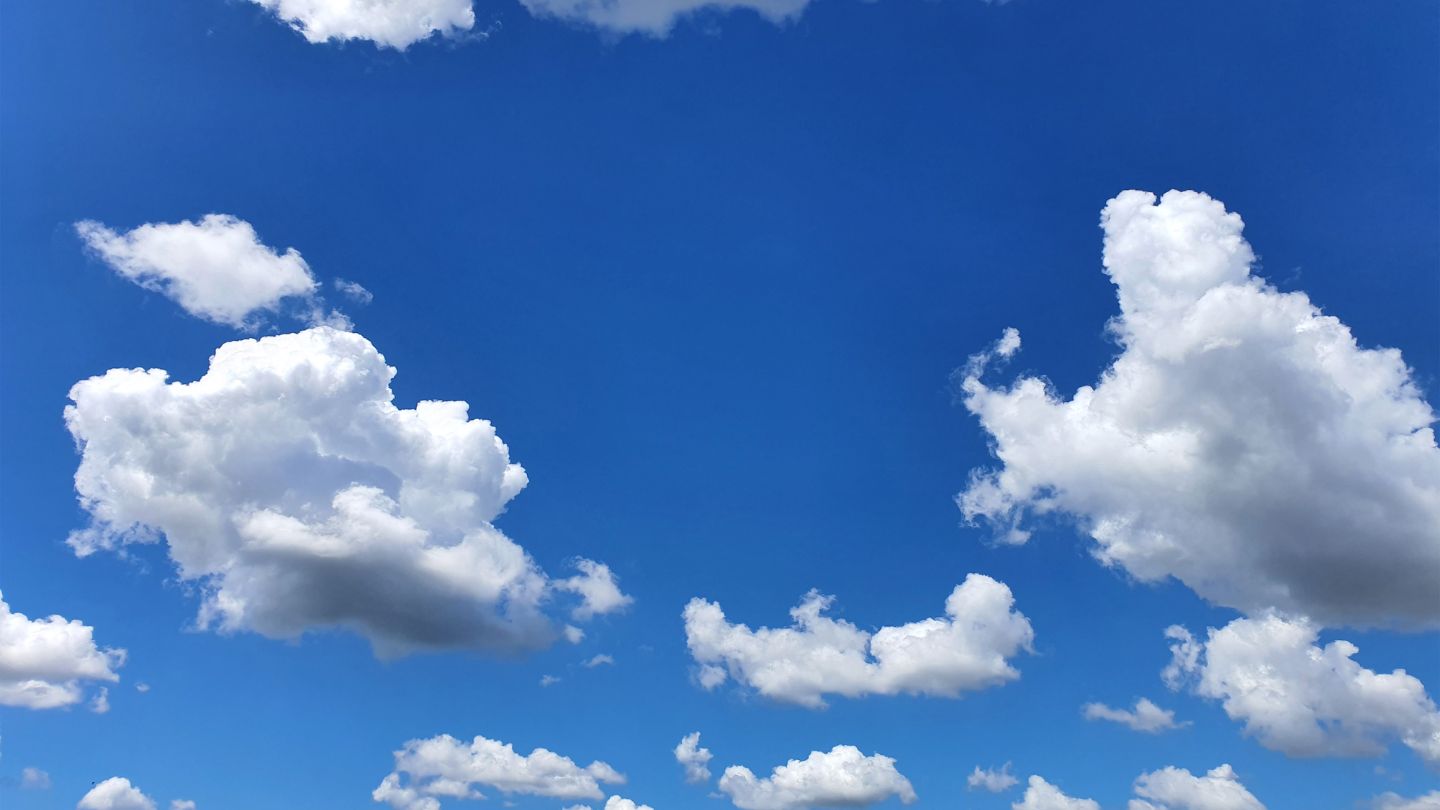 Blue Sky With White Clouds 