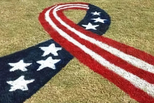 custom ground stencils for business branding and events