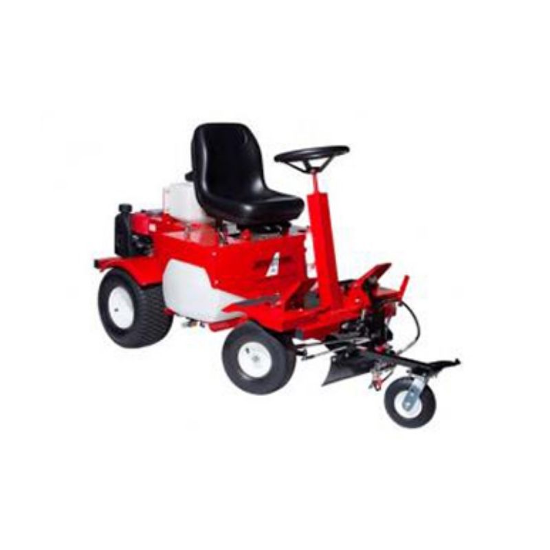 NewStripe NewRider Ride 1700 on riding athletic field marking traffic line striping paint machine.