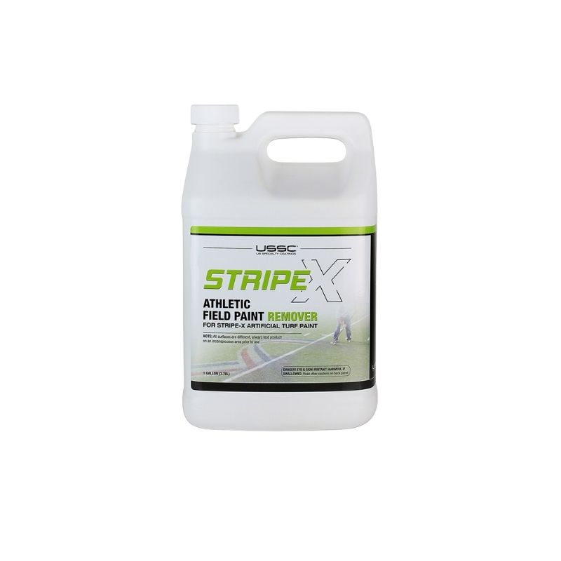 Paint Remover for removing lines logo on synthetic turf sports fields.