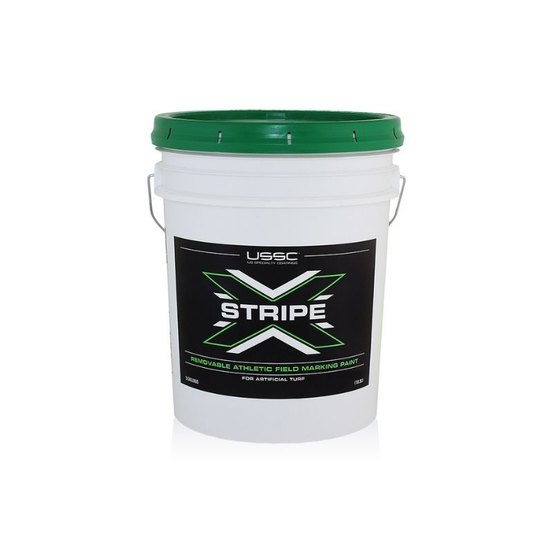 Water base Removable Paint to paint remove lines from synthetic turf athletic fields.