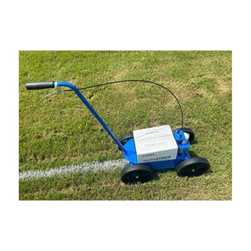 ProLiner aerosol can spray machine for painting lines on football soccer baseball fields.